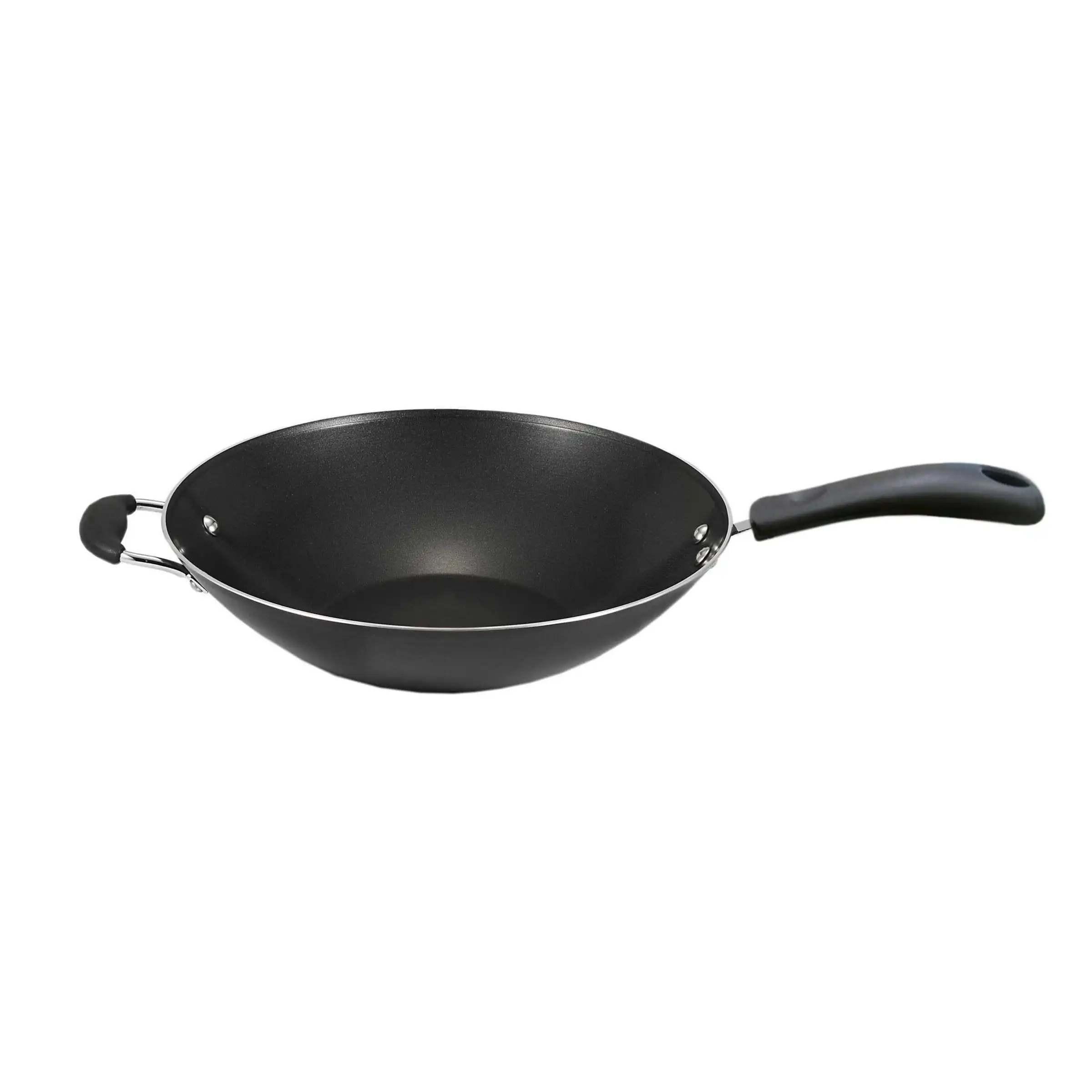 

14 inch Frying Pan Egg Master Pancake Maker Utensils For Kitchen Non-Stick Steel Frypan Pot Saucepan Random Color For Cookware