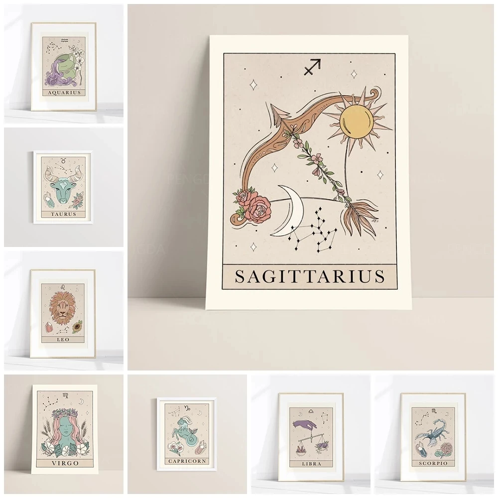 

Home Decor Canvas Painting Sun Girl Abstract Cartoon Gift Pictures Wall Art Prints Modular Poster For Living Room No Framework