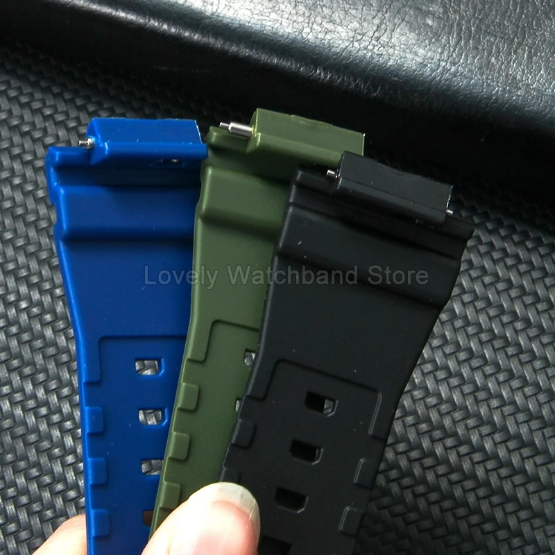 Приятный для кожи ремешок для часов из смолы 16 мм для Casio CasiOak GM-5600 GM-6900 GA-2100 Черный Зеленый Синий Белый Гипоаллергенный Дышащий (art.: 3920cfef55c68) - 3920cfef55c68