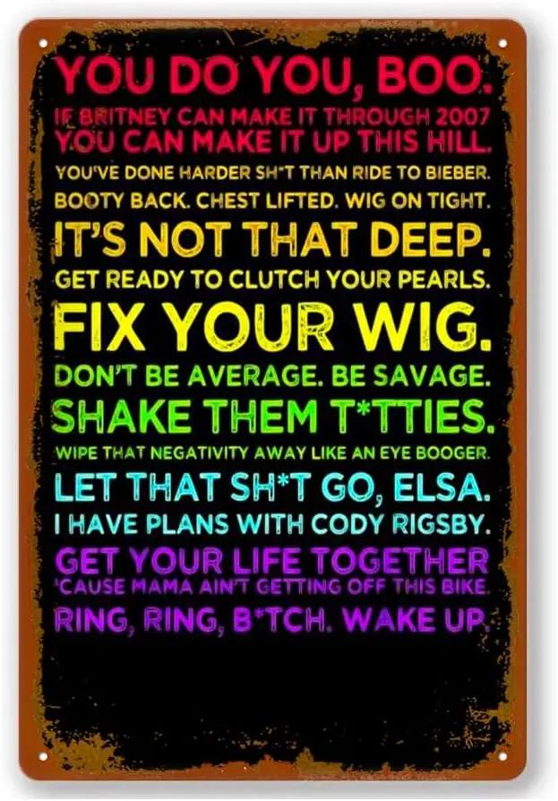 Мотивирующие цитаты Cody Rigsby-неоновый вдохновляющий винтажный жестяной знак Peloton