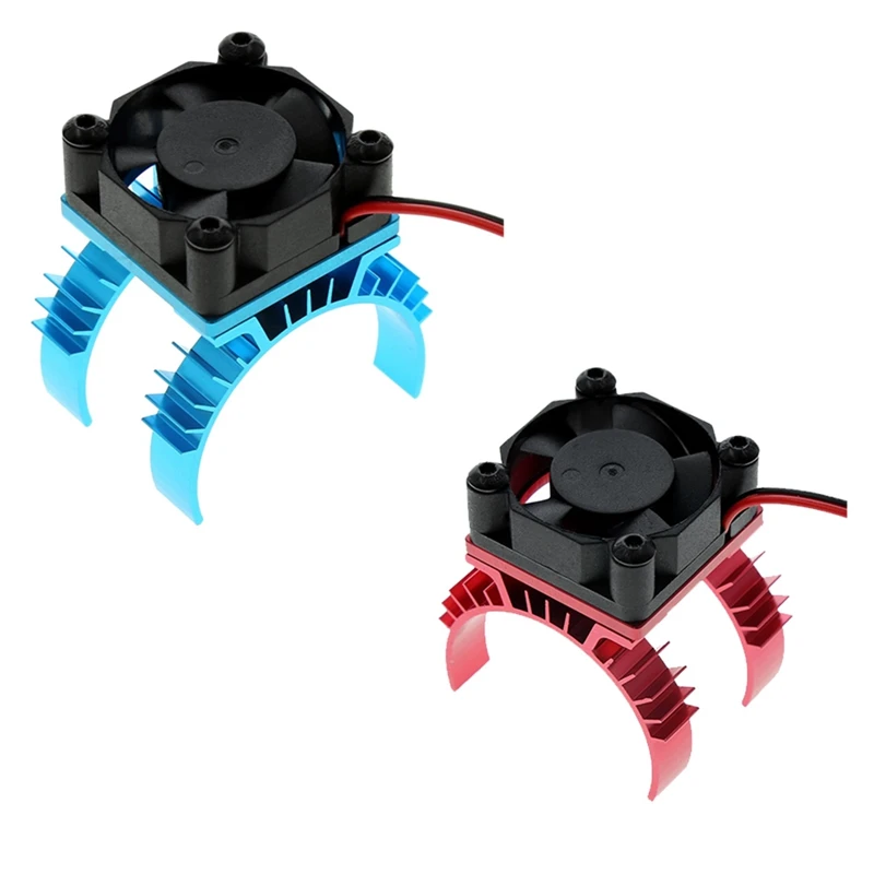 

RC Parts Electric Car Motor Heatsink Cover + Cooling Fan For 1/10 Tamiya TT02 RC Car 540 550 3650 Motor Heat Sink