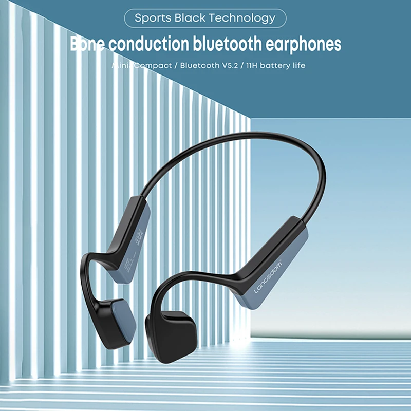 

Bone Conduction Sports Headphones Wireless Earphone Bluetooth-Compatible Headset Sports Running Wireless Cycling Bluetooth Heads