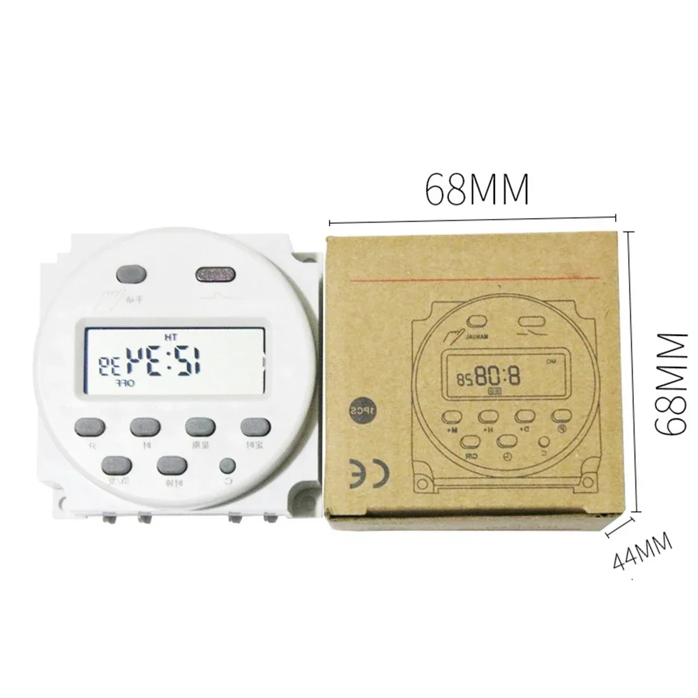 Таймер CN101A с ЖК-дисплеем реле времени 12 В постоянного тока/переменного тока