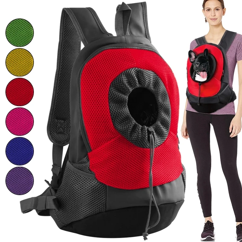 

Portable New Pet Carrier Dog Bag Backpack Breathable Mesh Puppy Double Shoulder Carrier Bag Cat Chest Bag Dog Travel