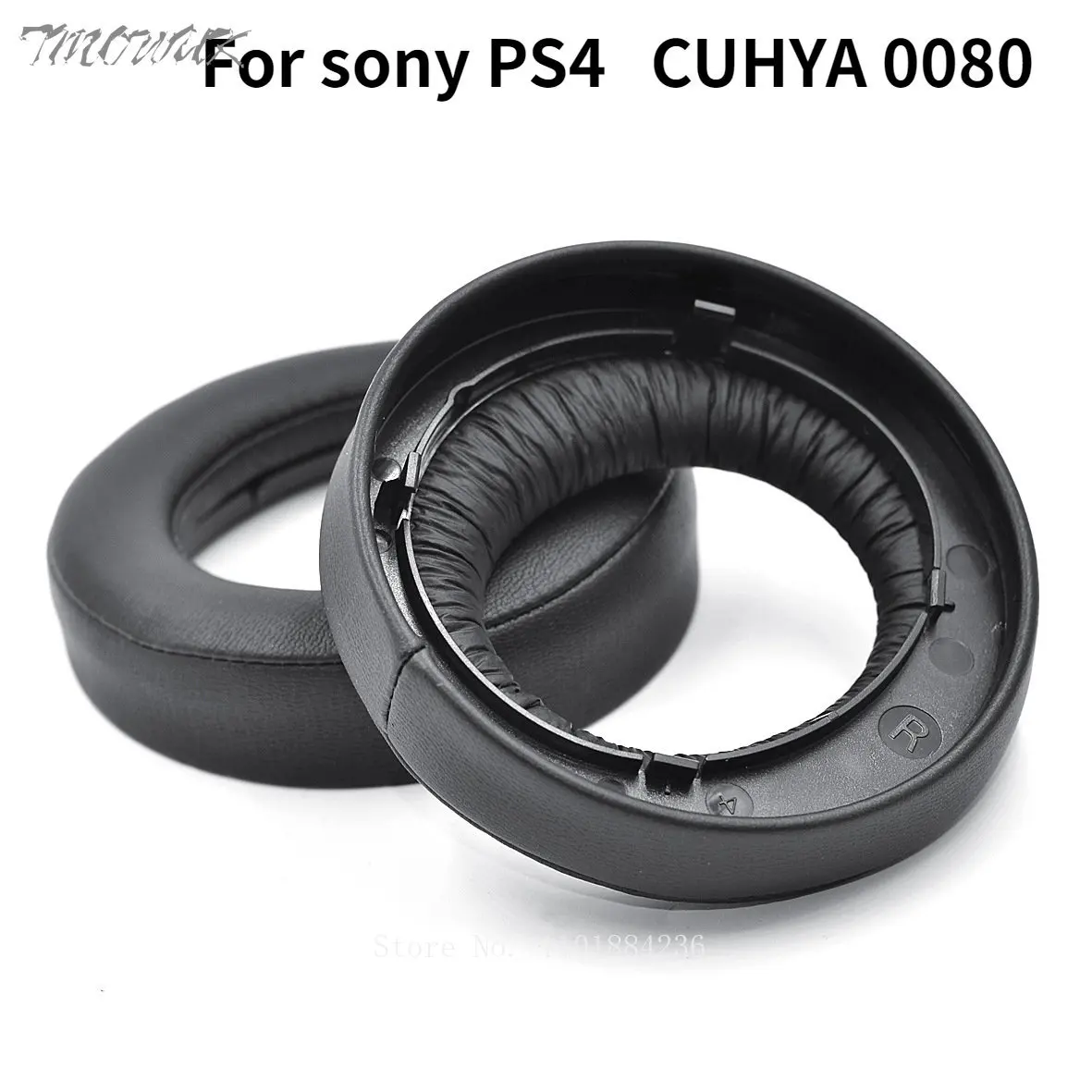 

Replacement Earpads cushion for Sony New Gold Wireless Playstation PS4 7.0 PSV PC VR 0080 Headset Headphones Leather Earmuff