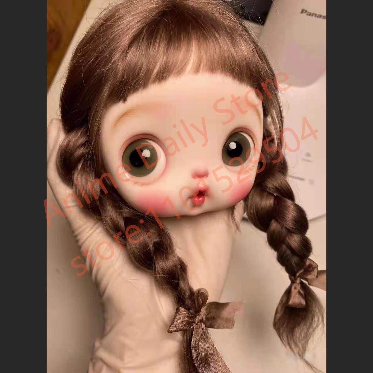 1/6 BJD Doll Resin Material Big Head DIY Doll Accessories Girl Child Doll No Makeup Doll Toys Girl Gift