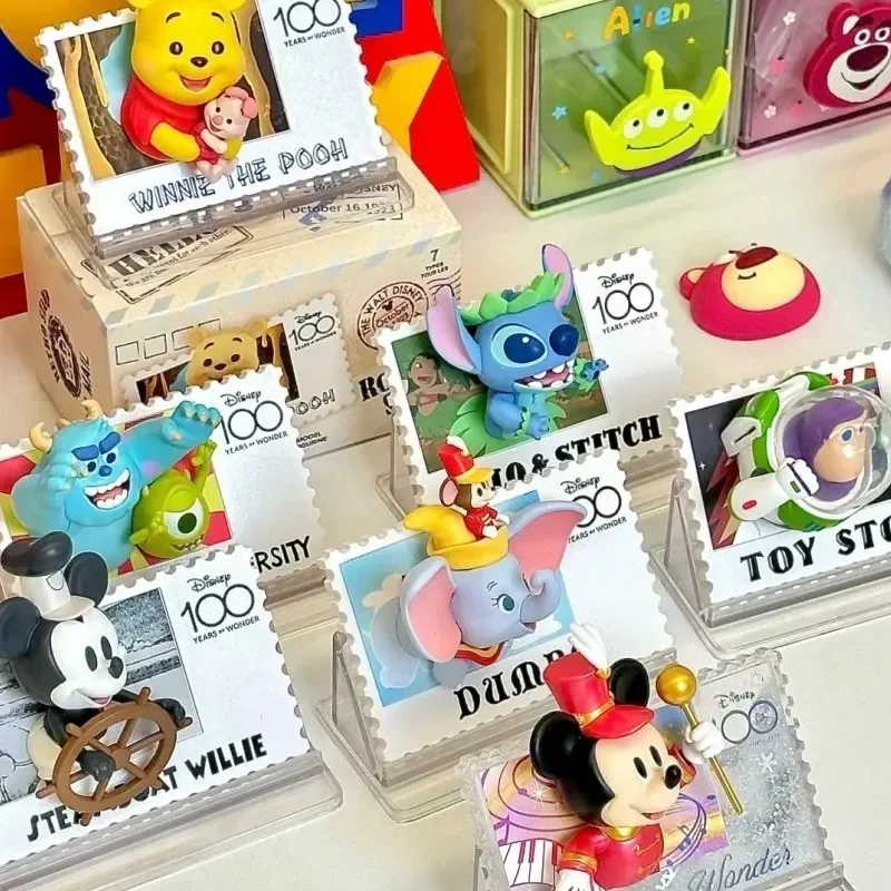 Disney Return To Stamp Series слепая коробка Микки Стич штамп стиль аниме фигурки милые