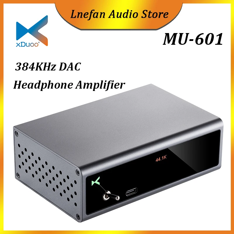 

XDUOO MU-601 Hi-Res ES9018K2M DAC USB C XMOS XU208 PCM 32Bit 384kHz DSD256 Decoding Type-c HiFi Audio Decoder