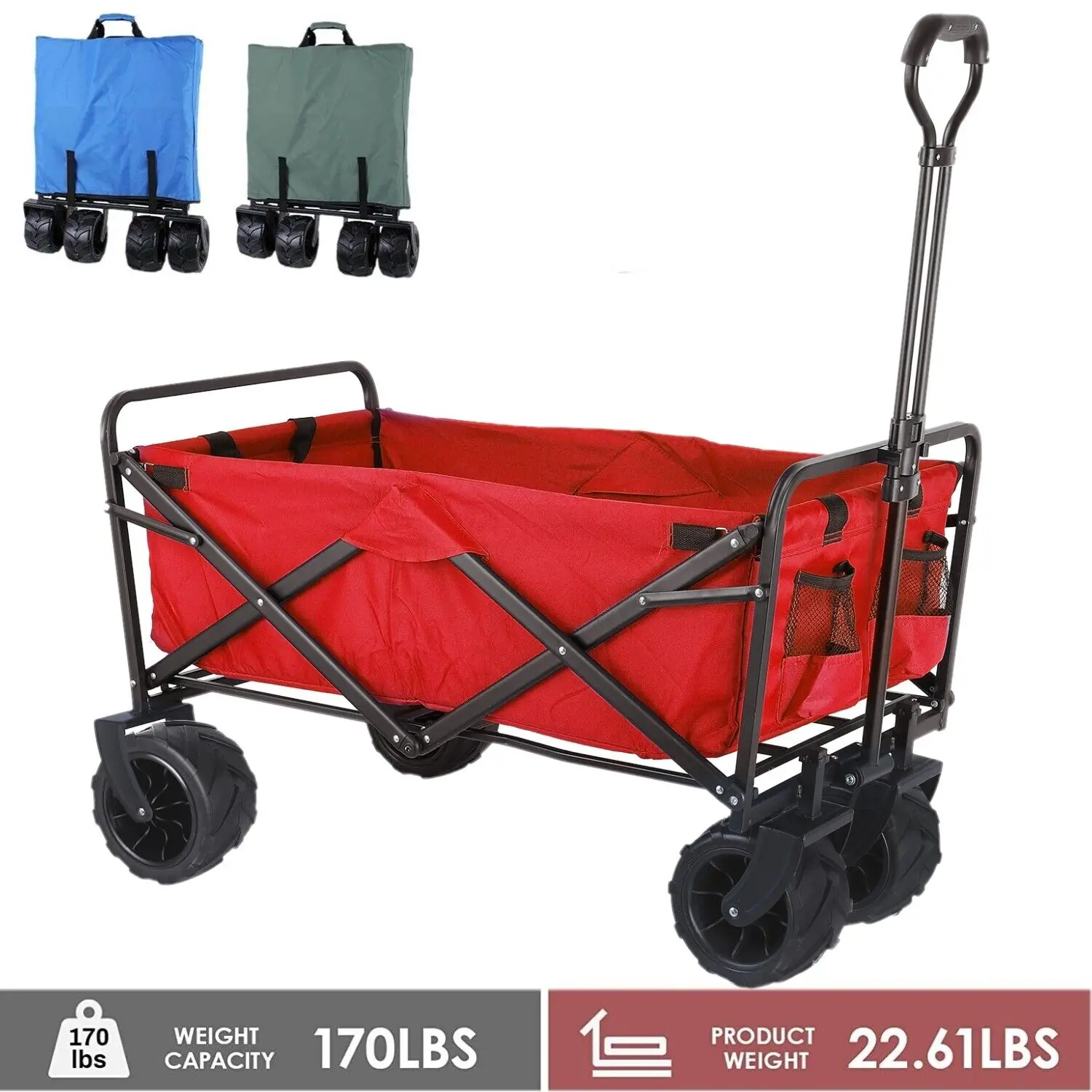 

Складной грузовик для тяжелых условий эксплуатации Складная садовая пляжная тележка для тяжелых условий эксплуатации