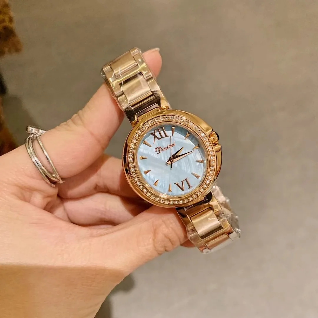 Часы наручные женские кварцевые аналоговые повседневные стальные овальные в