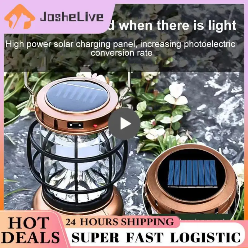 

5/8/10PCS Emergency Vintage Night Lighting Emergency Lights Outdoor Hanging Tent Solar Retro Camping Lantern Portable