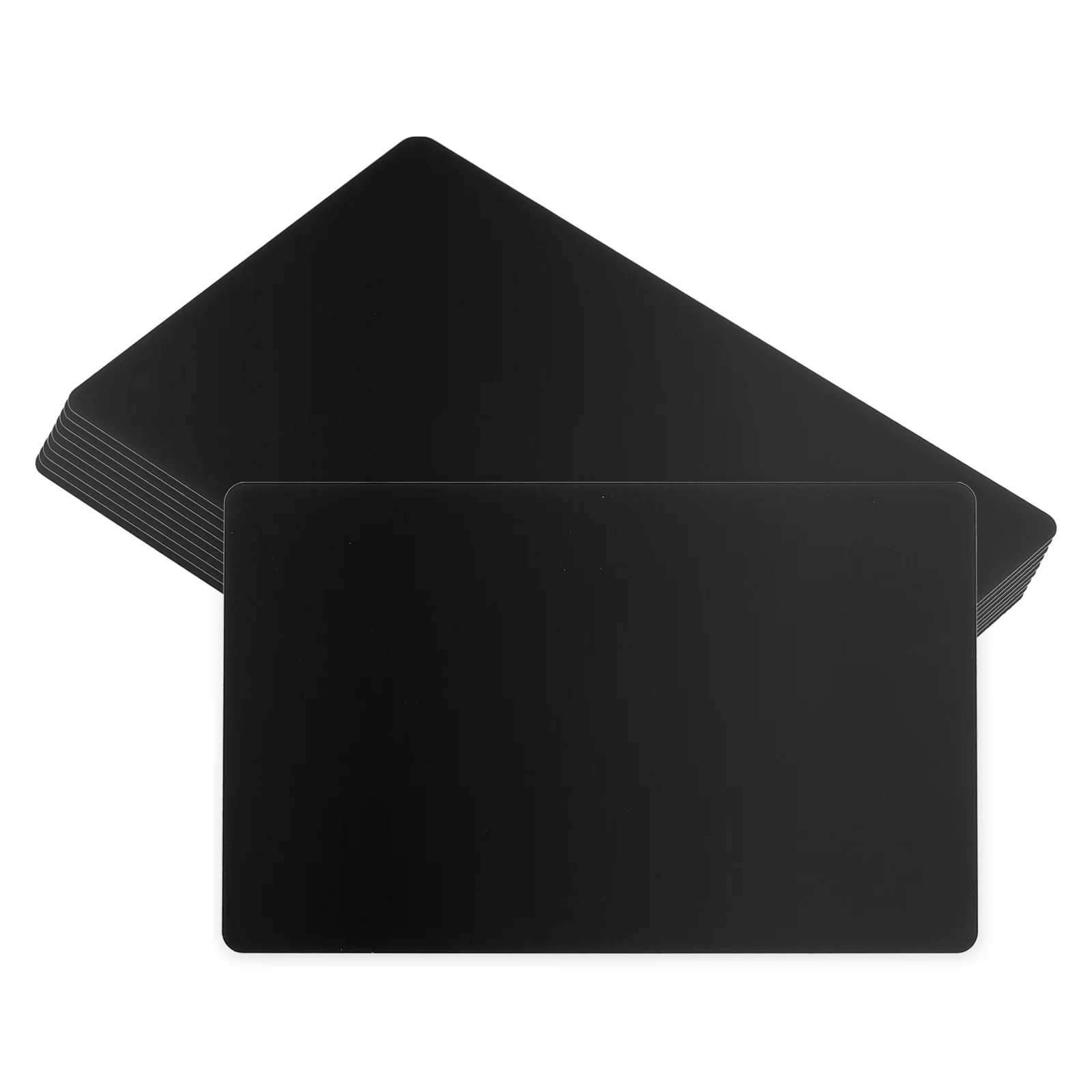 

Металлические визитные карточки черные алюминиевые 50 шт