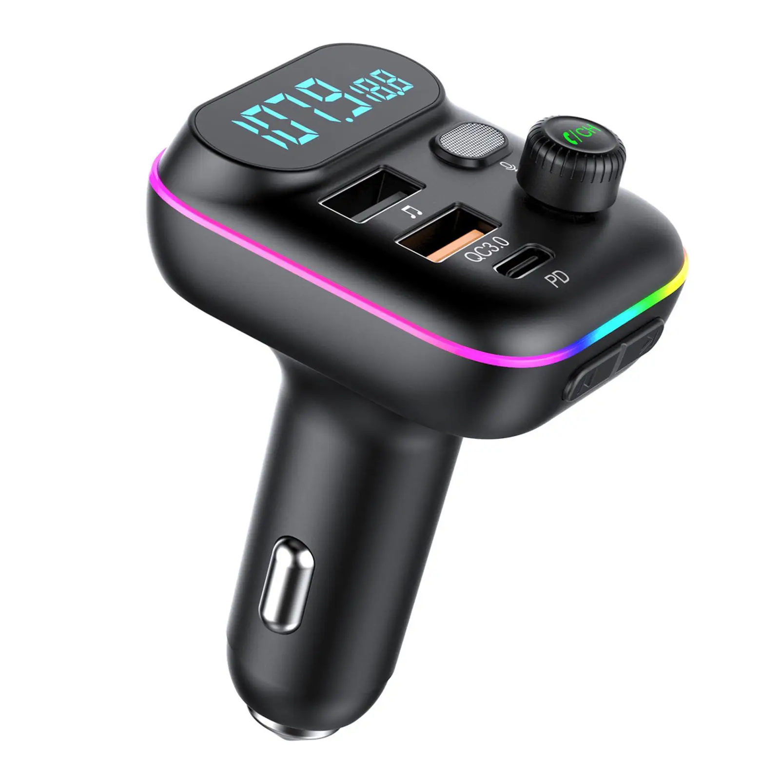 

Bluetooth Car FM PD20W USB.0 5V/3A TF Card Handsfree Call