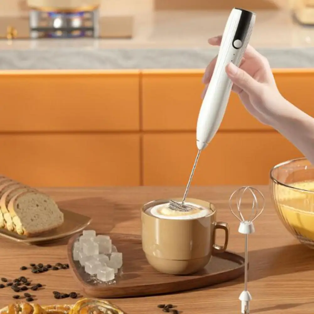 Multi-function Milk Frother Efficient Handheld Milk Frother Egg Blender High-speed Motor for Coffee Kitchen Creations Electric