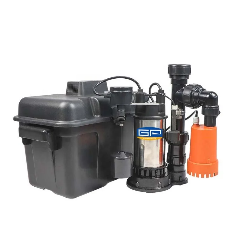 

GP Enterprises Pump Manufacturer DC Power Compact Primary Backup Pump System Household Dirty Water Sump Pump