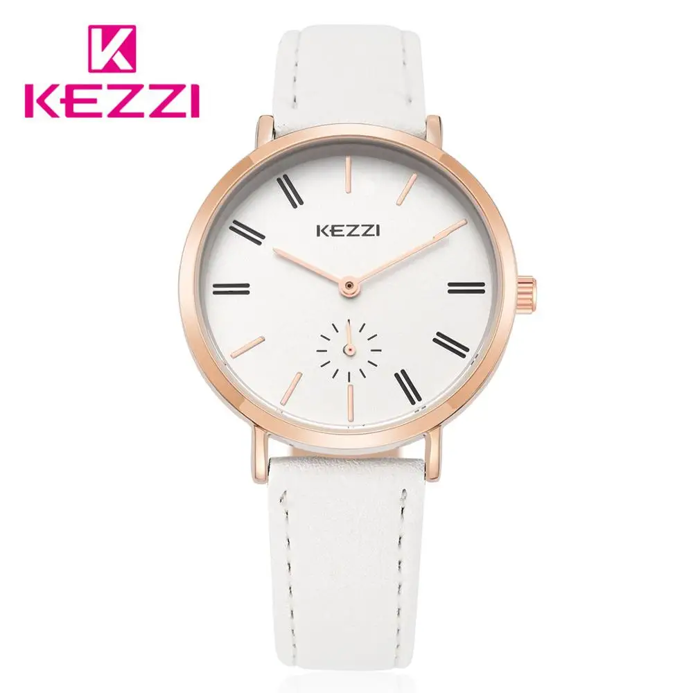 

Kezzi Brand Simple Ladies Watch For Women Leather watches waterproof Quartz Wrist Watch Female 2022 zegarek damski