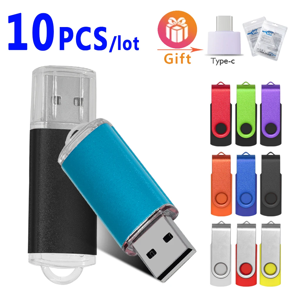 

10pcs/lot USB Flash Drive2.0 variety Usb pen drive 128gb 64gb usb memoria stick real capacity pendrive custom logo business