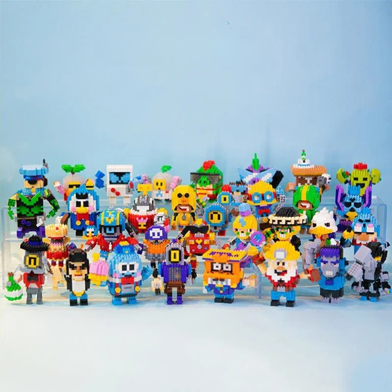 Braw Star Game мультяшный робот монстр сборка строительные блоки коллекция игрушек