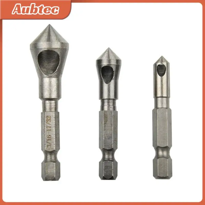 

Набор зенкеров для сверления дерева, металла, пластика, 3 шт., 6,35 мм, 90 градусов