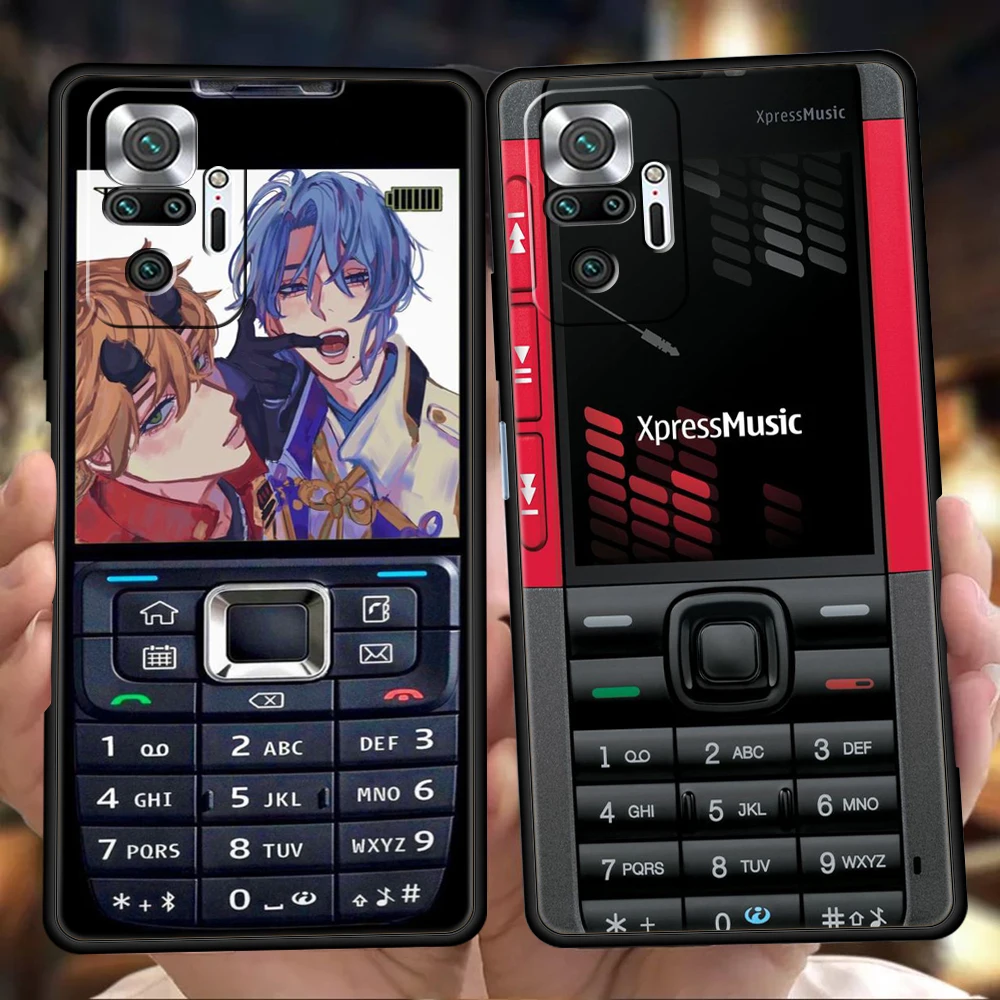 

Retro Old Nostalgia Cellphone Phone Case For Redmi 10c Note 10 11 Pro K40 Gaming 11T 9T 7 8 8T 9 8A 9A Pro Soft Shockproof Shell