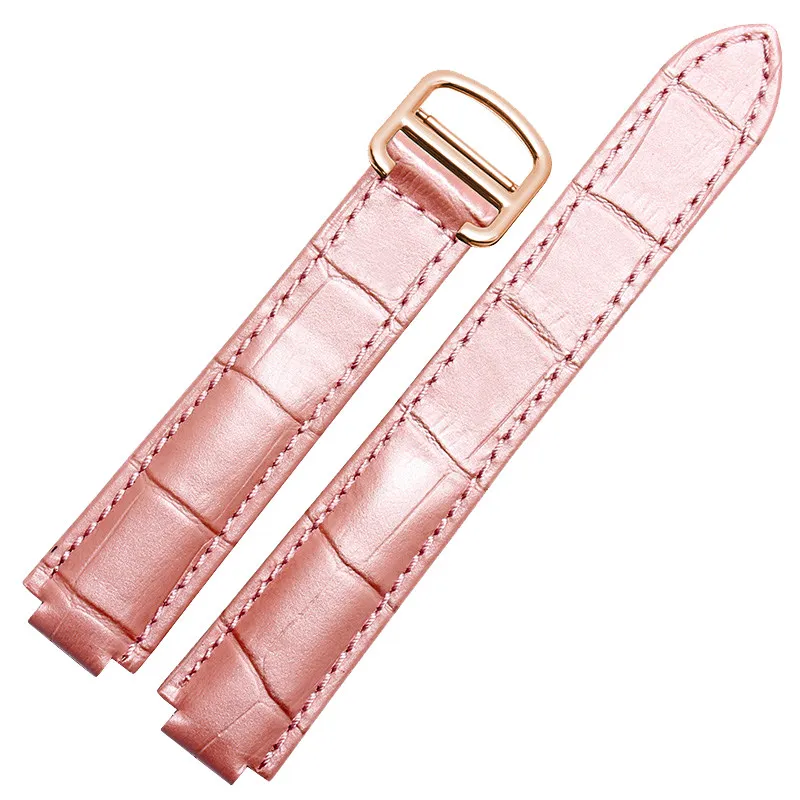 Ремешок для часов из натуральной кожи для Cartier Ballon Bleu WSBB0025, унисекс-дизайн с вырезанным краем, элегантный и изысканный ремешок 18 мм (art.: 3920da4120caa) - 3920da4120caa