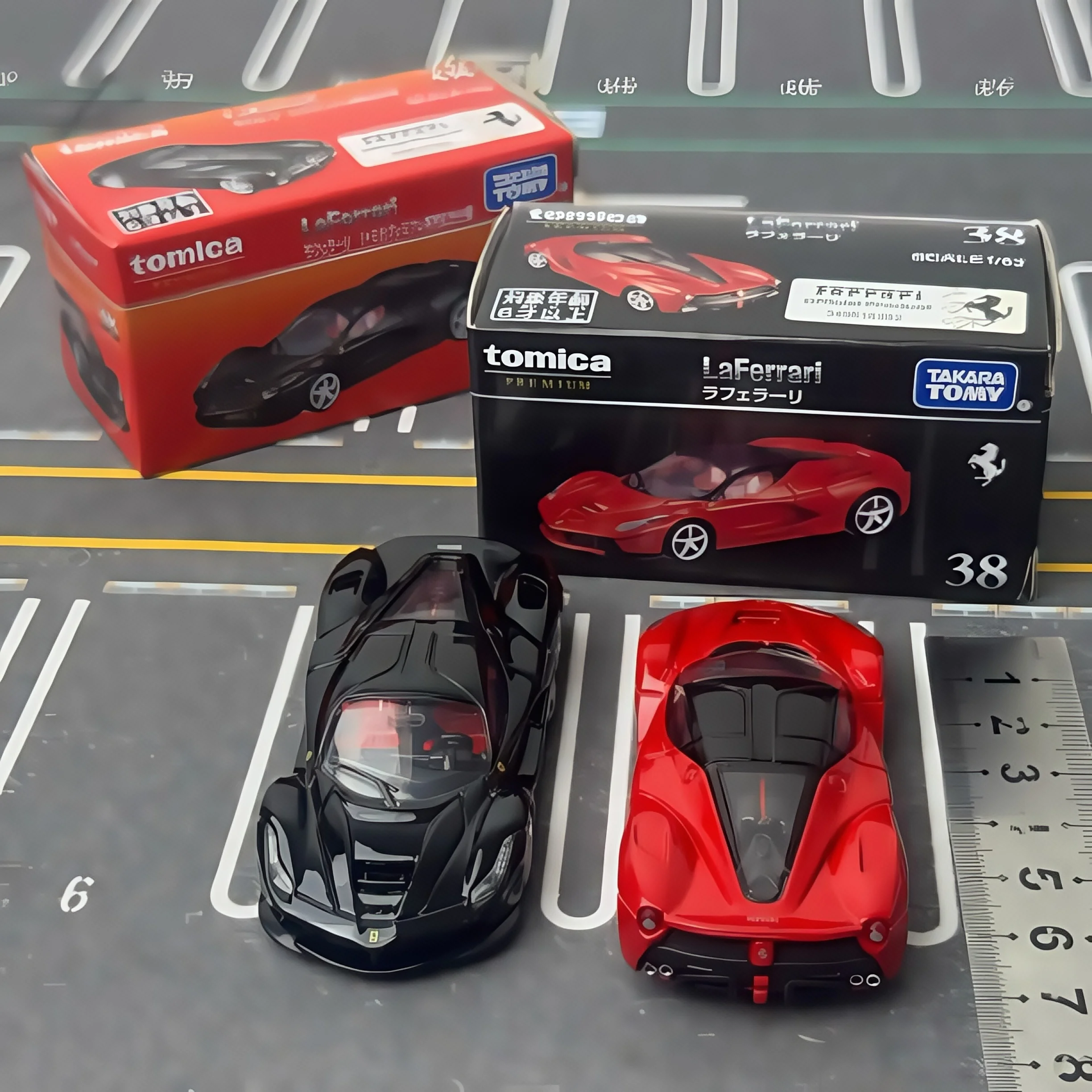 Фото Takara Tomy Tomica Premium 38 LaFerrari Mini Cars Hot Pop 1:64 Автомобиль из сплава, игрушки, литая под давлением металлическая модель для детей №1