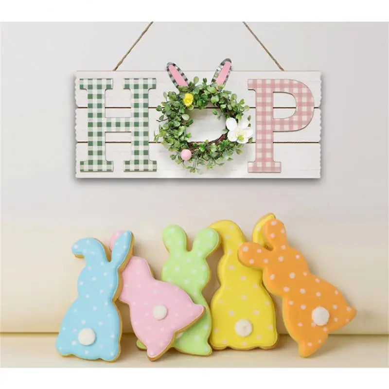 

Environmentally Friendly Wooden Wooden Signs Party Decor Interesting Easter Decorations Wreaths Ornament Rabbit Pendant