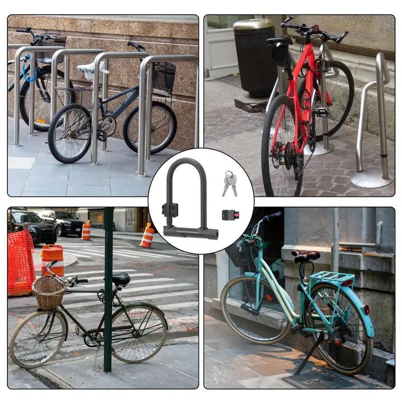 Велосипедный Замок Ulock U-образной формы комбинированный замок с кронштейном