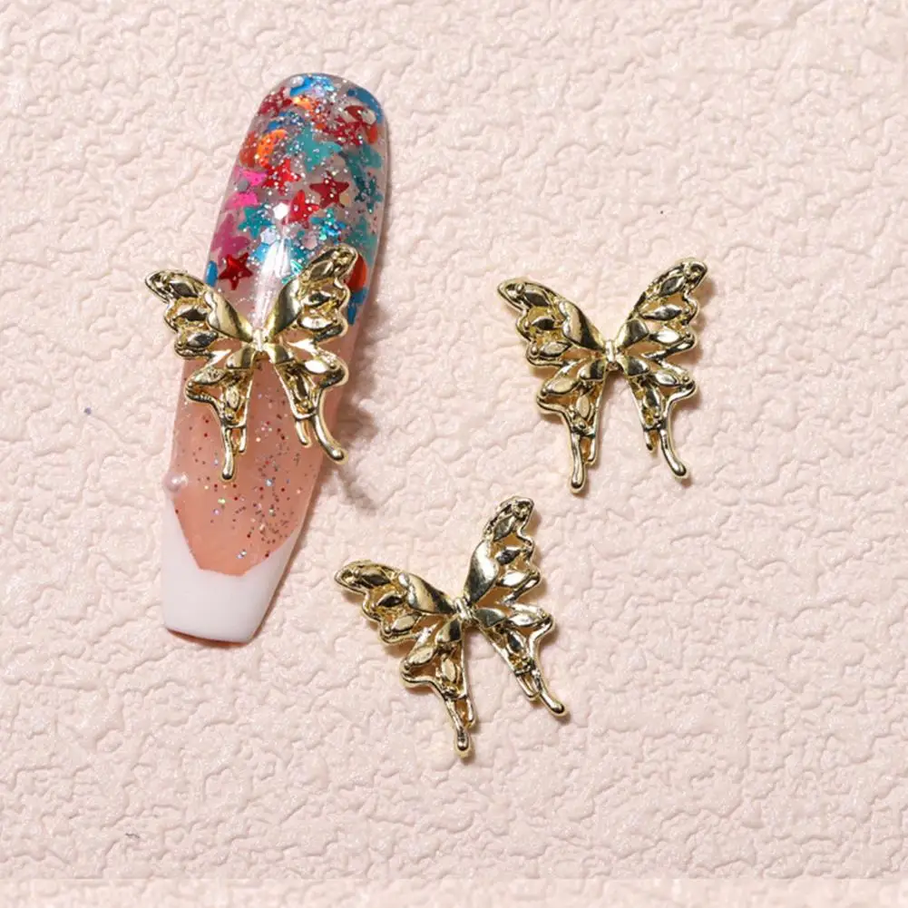 

5Pcs Nail Decoration Easy to Apply Nail Decor Sweet Mini Butterflies Bowknot Nail Art Decoration Nail Salon Supplies