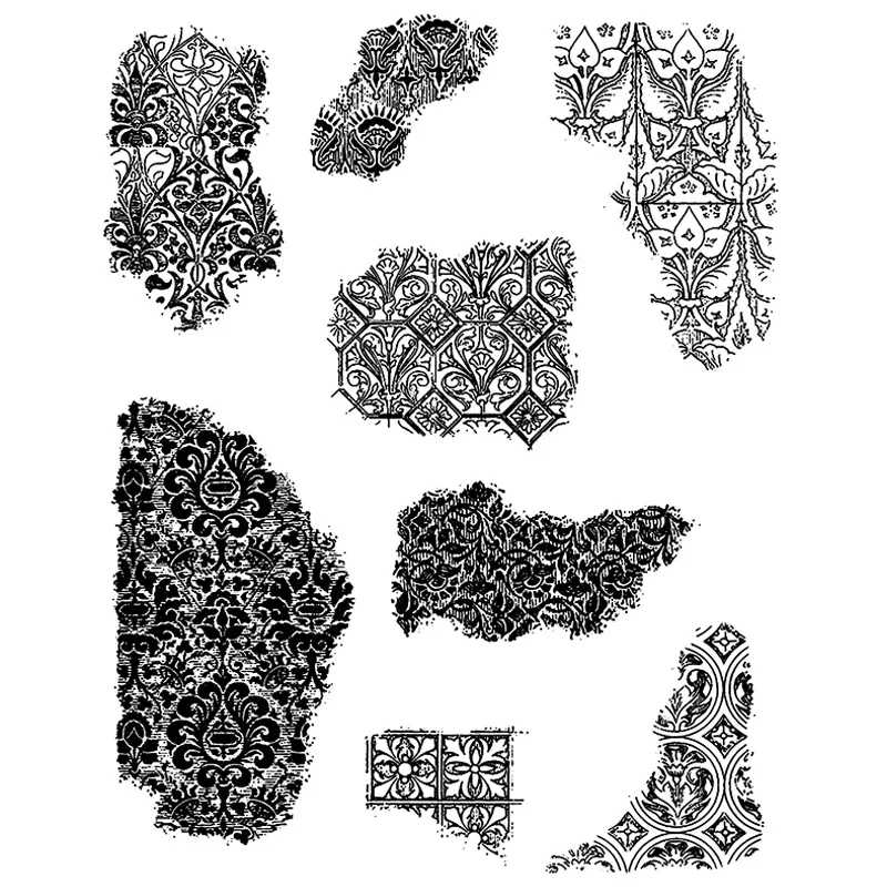 2024 новые наборы прозрачных штампов в фоне границы и угловые штампы для