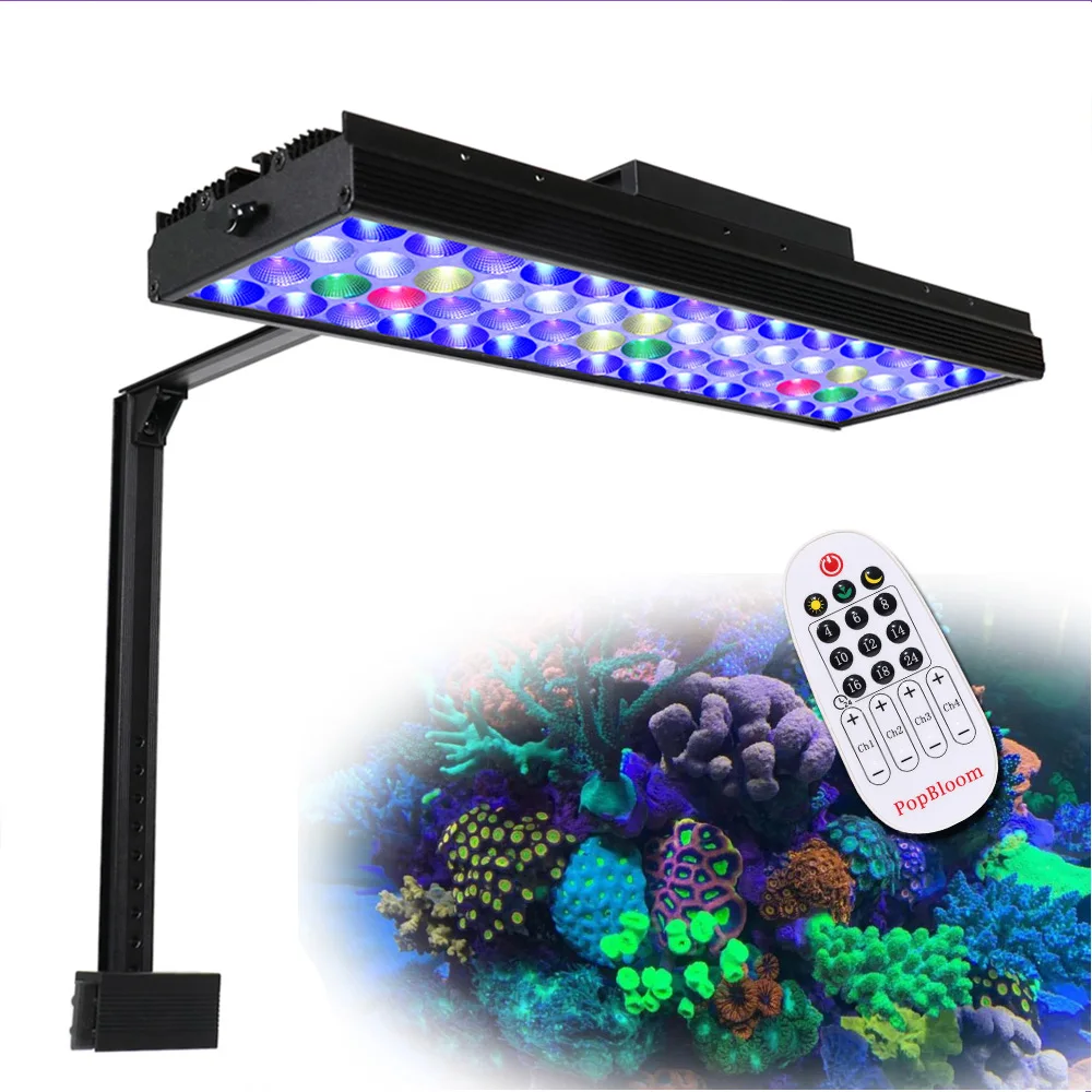 

Aquarium Led Lighting Marine for Coral Reef Saltwater Fish Tank Full Spectrum Aquarium Lamps for Coral Grow SPS/LPS Light S40+