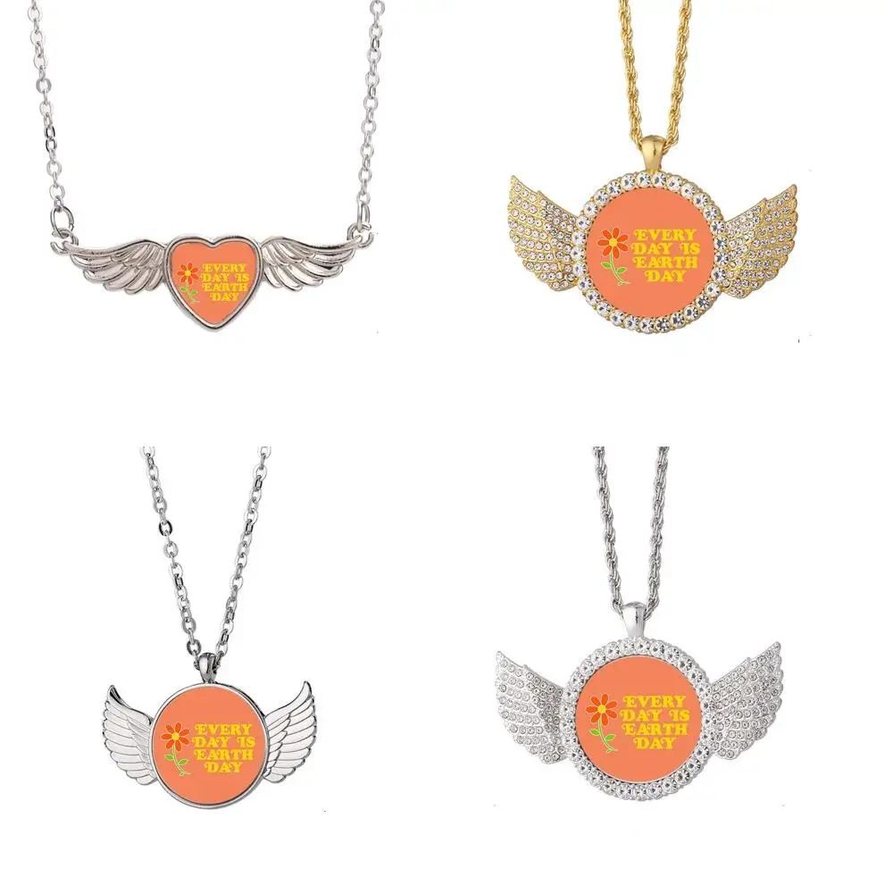 

Every Day Is Earth Lt 3 Rjb Angel Wing Necklace Beautiful Pendant Fashion Jewelry