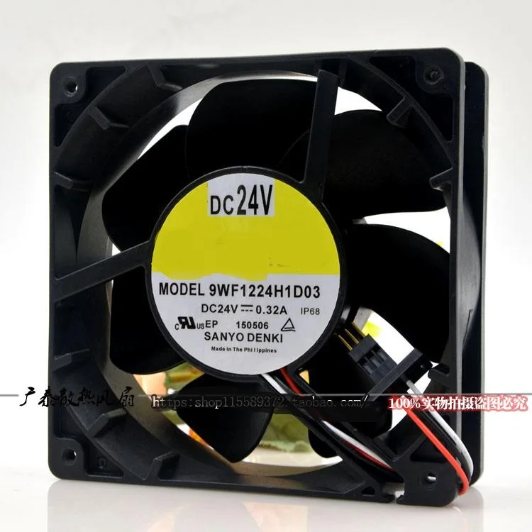 

Новый оригинальный 9WF1224H1D03 0.32A DC24V 12038 12 см охлаждающий вентилятор
