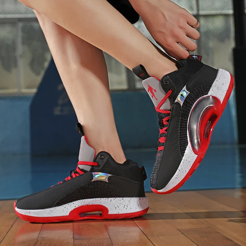 Boys Brand Basketball Shoes for Kids Sneakers Thick Sole Non-slip Children Sports Shoes Child Boy Basket Trainer Shoes 2021 New