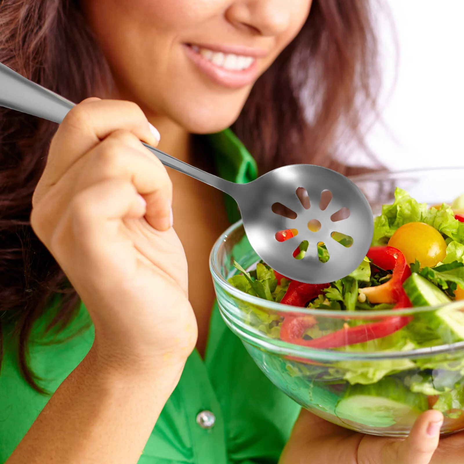 

3 Pcs Ice Cream Scoop Stainless Steel Slotted Spoons Utensils Daily Use Metal Serving Dinner Small Household Ergonomic