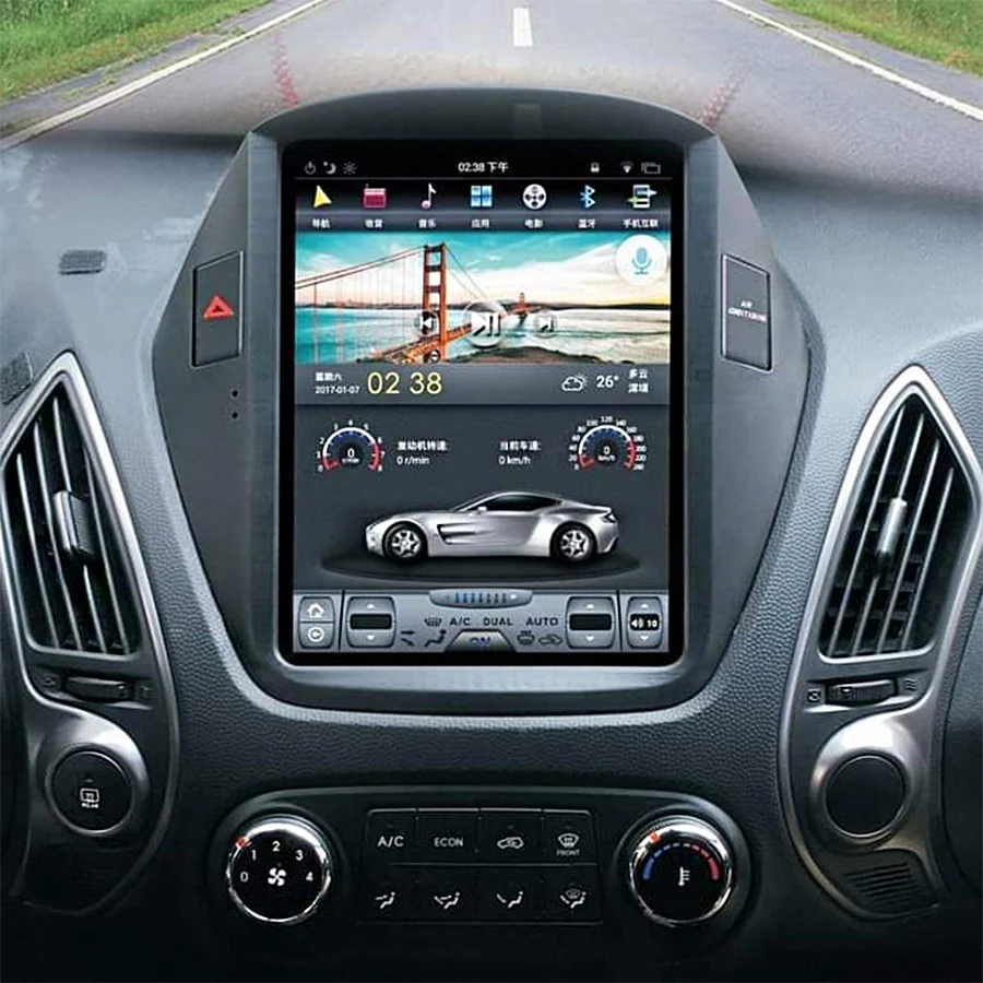 

10.4 Inch Tesla Style Android Screen Car Multimedia Navigation For Hyundai ix35 2010 2011 2012 2013 2014 2015 2din Stereo
