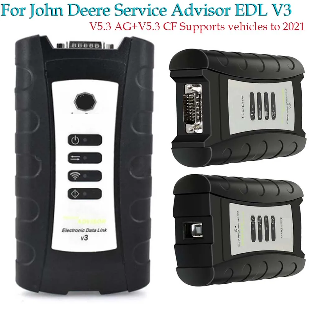 

For John Deere Service Advisor EDL V3 Electronic Data Link Heavy Duty Truck Diagnostic Scanner 5.3AG+CF Software Support to 2021