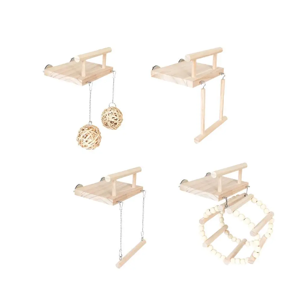 Деревянный попугай окунь птица жевательная игрушка для маленького и среднего