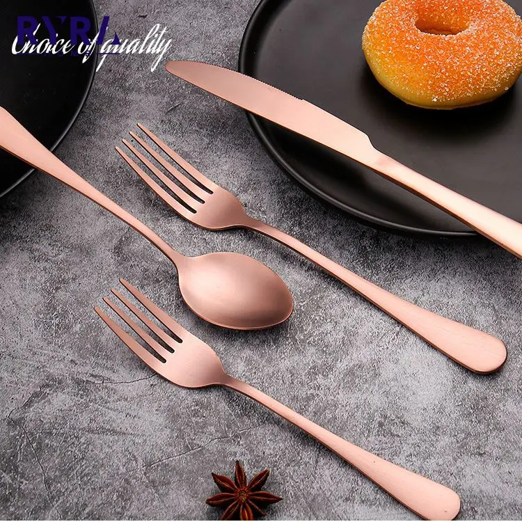 

Rainbow Stainless Steel Spoon Set Cutlery Set Stainless Steel Dinnerware Fork Spoon Knife Steel Cutlery Dinnerware Set Wholesale