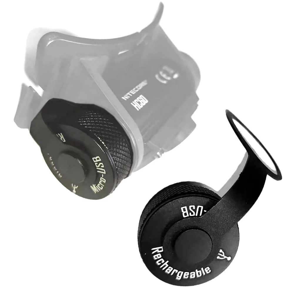 

Крышка NITECORE для налобного фонаря HC60 HC60W , аксессуары для портативного освещения, 100% оригинальная задняя крышка зарядного порта