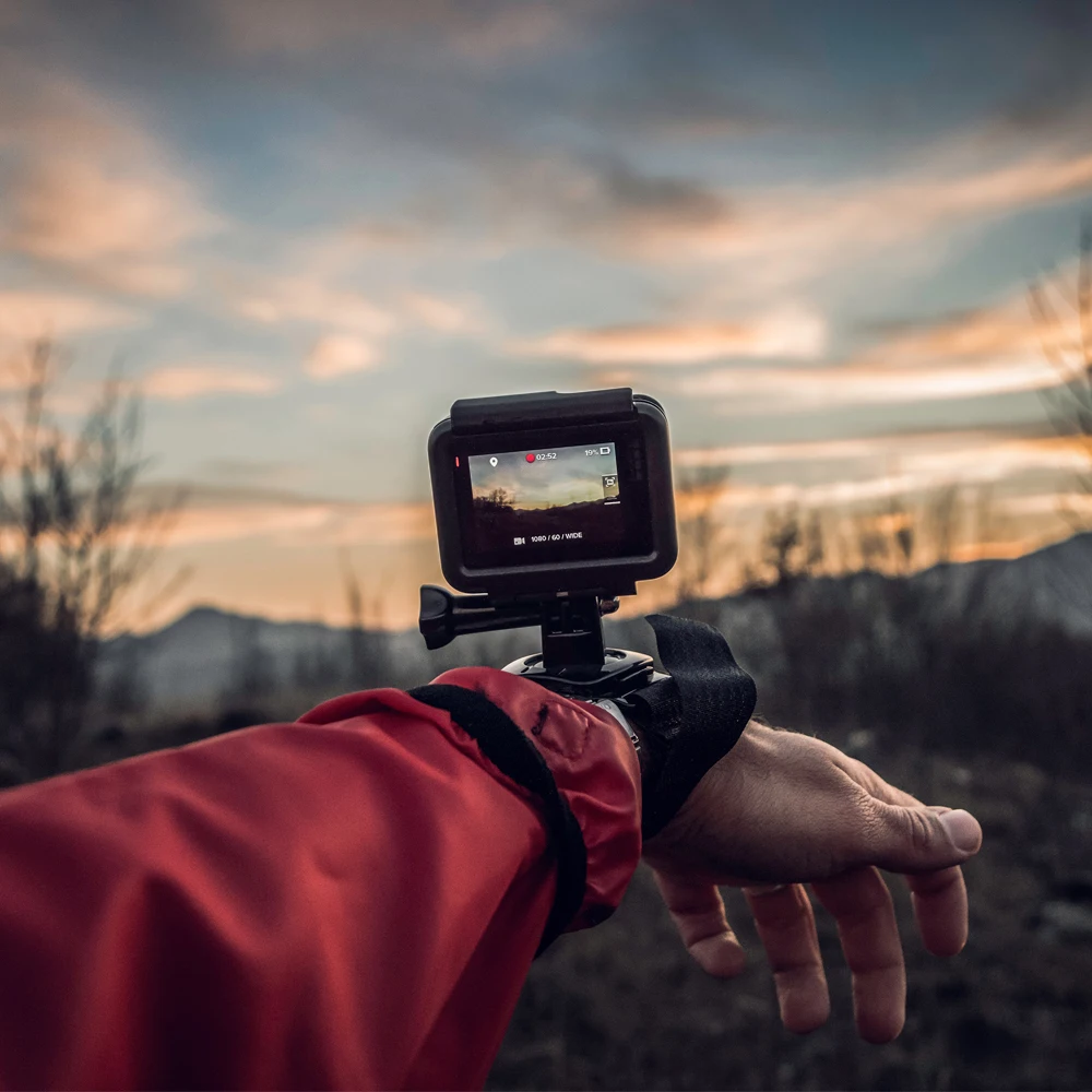 Поворотный на 360 градусов ремешок запястье для Gopro Hero 10 9 8 7 Black Xiaomi Yi 4K Sjcam M20 Eken H9 Go Pro