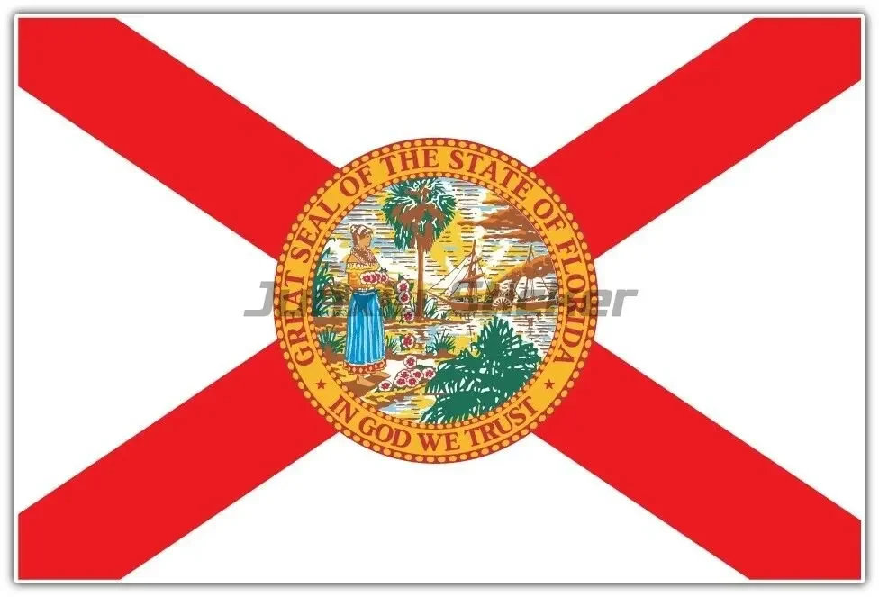 Флаг Майами Флориды автомобильные наклейки на окно автомобиля бампер гоночный