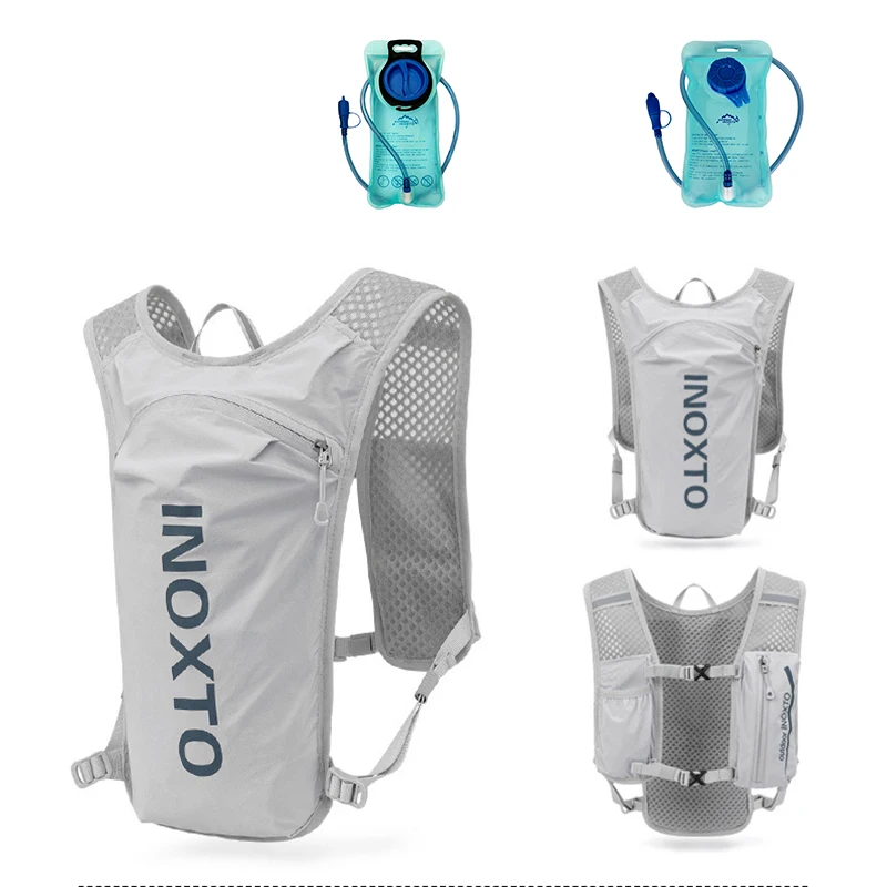 Ультралегкий рюкзак для бега на 5 л, водонепроницаемый рюкзак на 5 л с жилетом для гидратации для марафона, бега, велосипеда, сумка для воды, а...