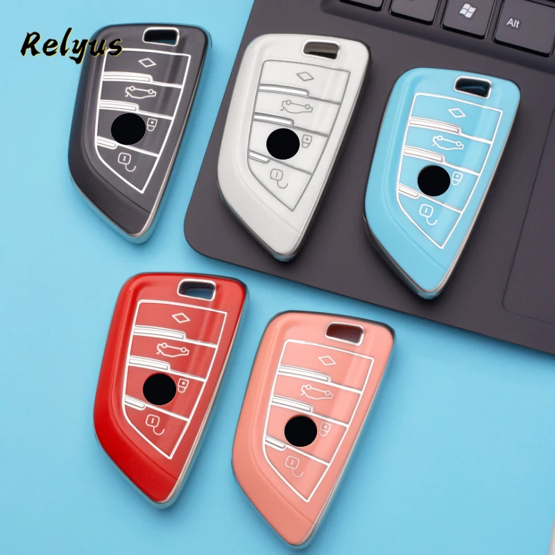 

TPU Car Key Case Protective Cover for BMW X1 X3 X5 X6 X7 1 3 5 6 7 Series G20 G30 G11 F15 F16 G01 G02 F48 Key Shell Accessories