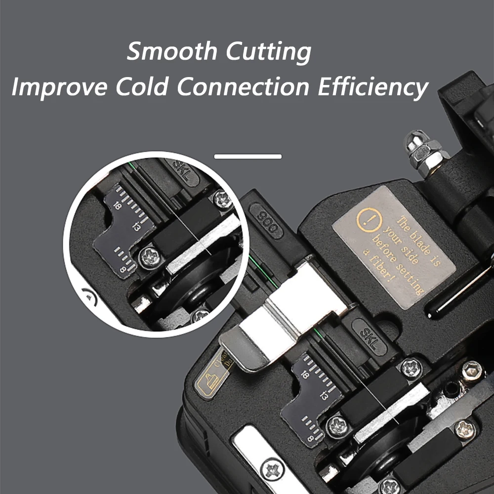 Fiber Cleaver AUA-6C Cable Cutting Knife FTTT Fiber Optic Knife Tools Cutter High Precision Cleavers 16 Surface Blade
