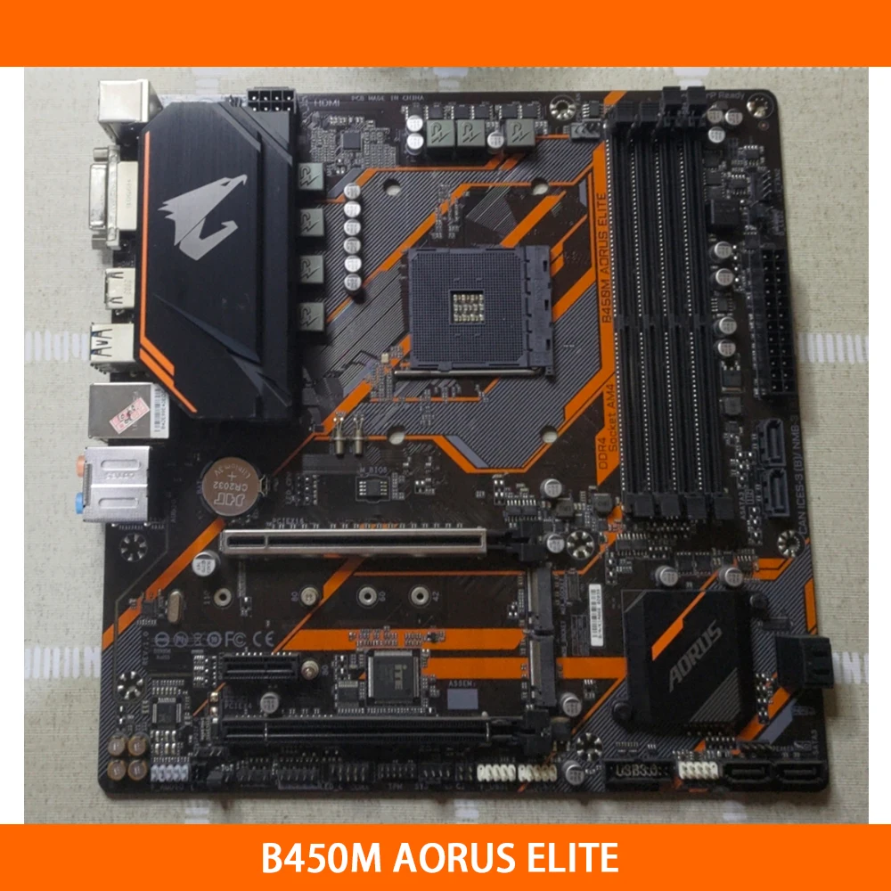 

Desktop Motherboard For Gigabyte GA B450M AORUS ELITE B450 4-DDR4 M.2 USB3.1 Micro-ATX 64G AM4 100% Tested Fast Ship