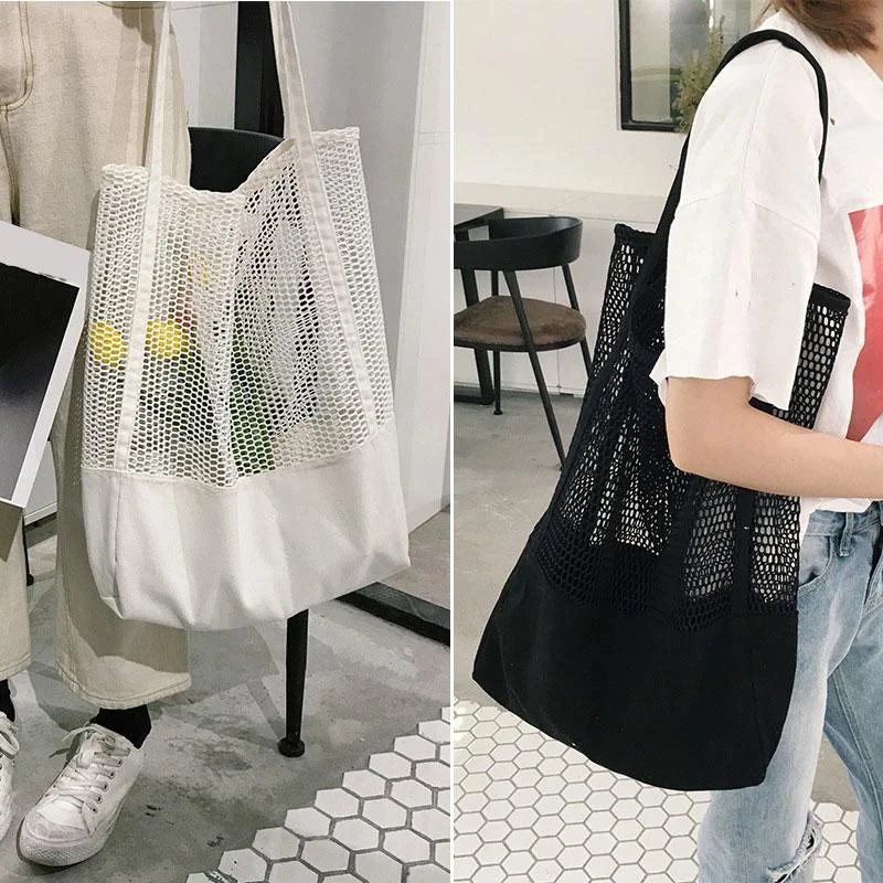 Women Fashion Shoulder Bags Mesh Beach Tote Bag Handbags Shopping Bags Bag  Handbags  Gucci Bag  Women Handbags