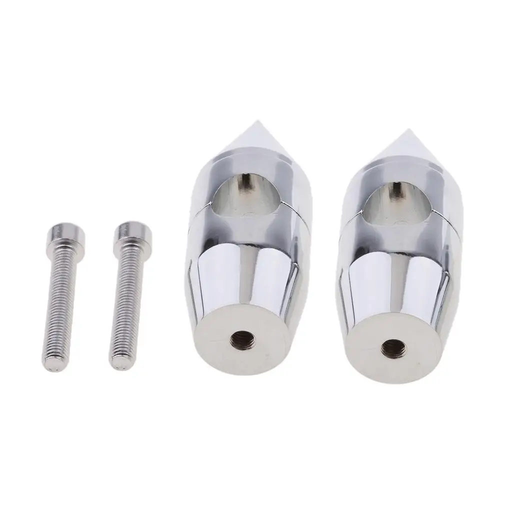 

Chrome 1 inch Spike Handlebar Risers for Kawasaki Vulcan 900 Classic Custom