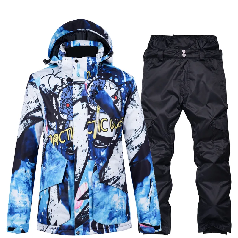 Ski Suit Men's Suit Single and Double Board Winter Thickening Outdoor Travel Fashion Trend Ski Equipment