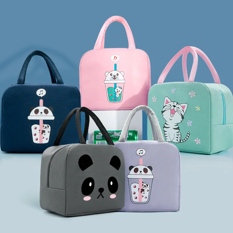 Kawaii новая мультяшная сумка бэнто кошка Портативная для ланча уличная Изоляция